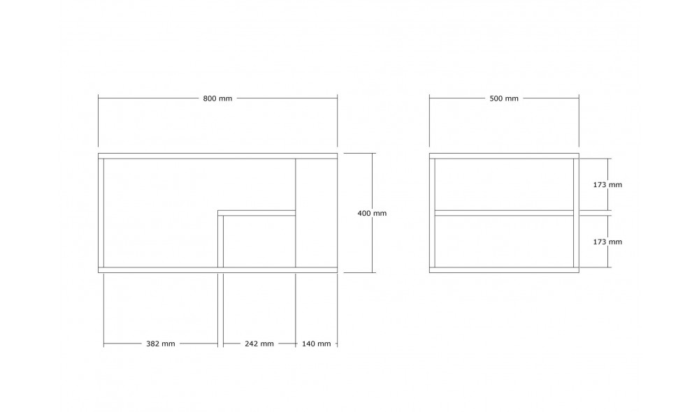 Masuta de cafea, Eros, Travertin, 80 x 50 x 40 cm
