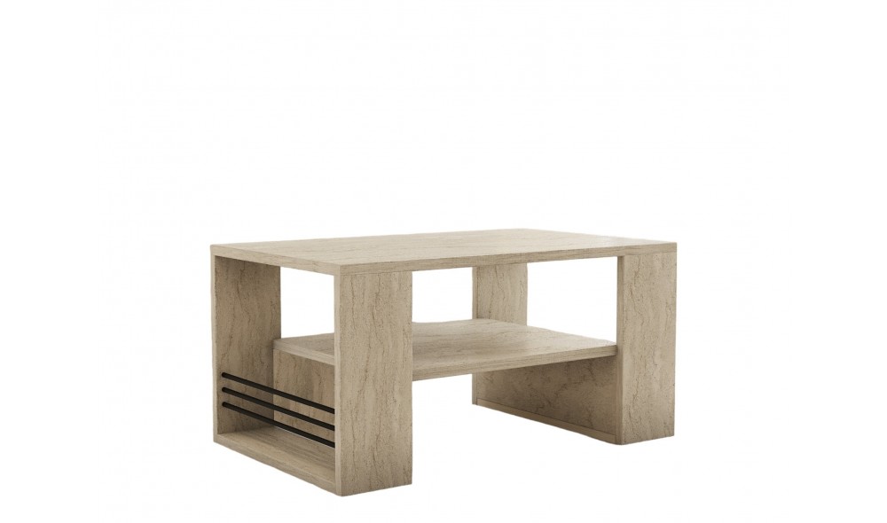 Masuta de cafea, Iris, Travertin, 80 x 40 x 50 cm