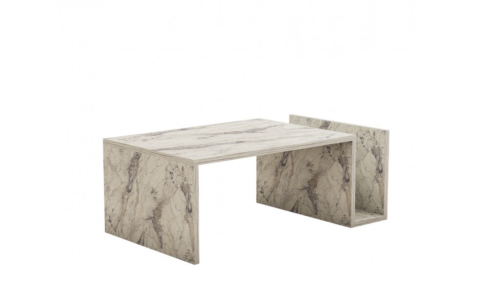 Masuta de cafea, Memo, Marmura Freesia, 87 x 32 x 50 cm
