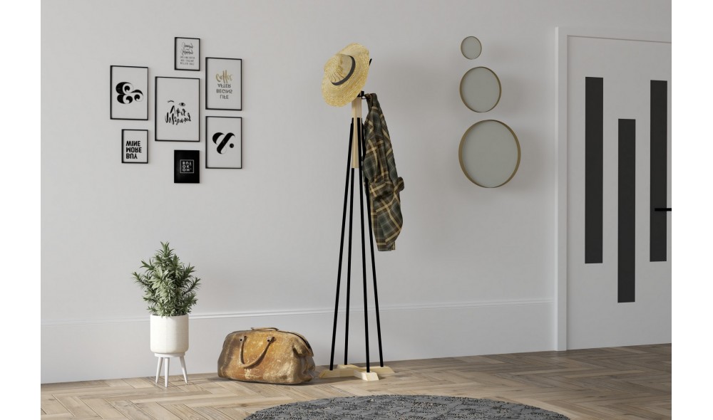 Cuier, Foley, StejarNegru, 41 x 160 x 41 cm