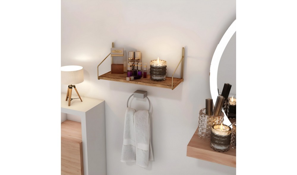 Raft de perete, Deco, AurMaro, 45 x 16 x 16 cm