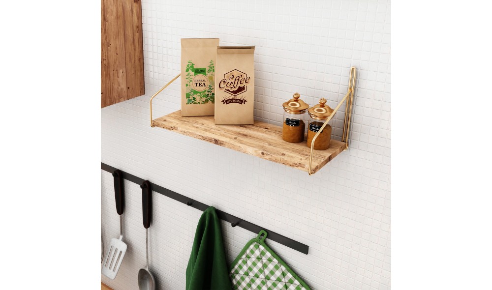 Raft de perete, Deco, AurMaro, 45 x 16 x 16 cm