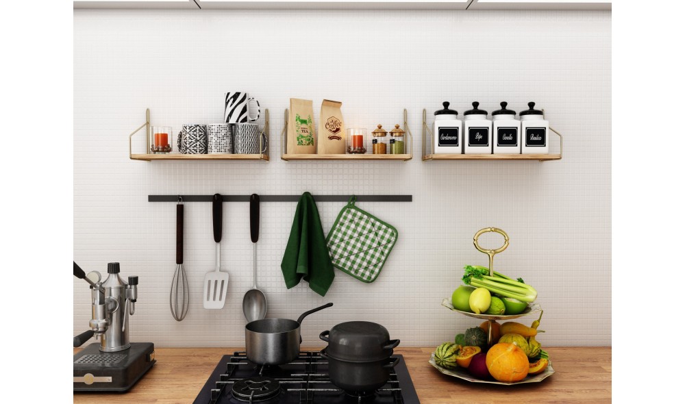 Raft de perete, Deco, AurMaro, 45 x 16 x 16 cm