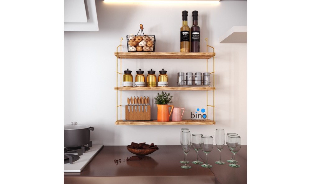 Raft de perete, 3 Units, AurMaro, 60 x 62 x 16 cm