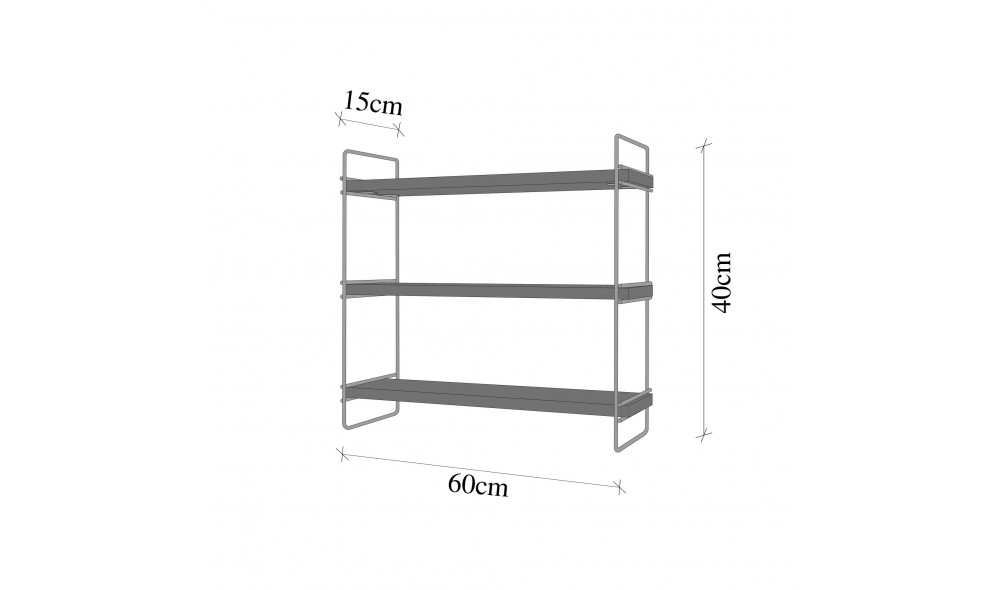 Raft de perete, Mas, AurMaro, 40 x 40 x 16 cm