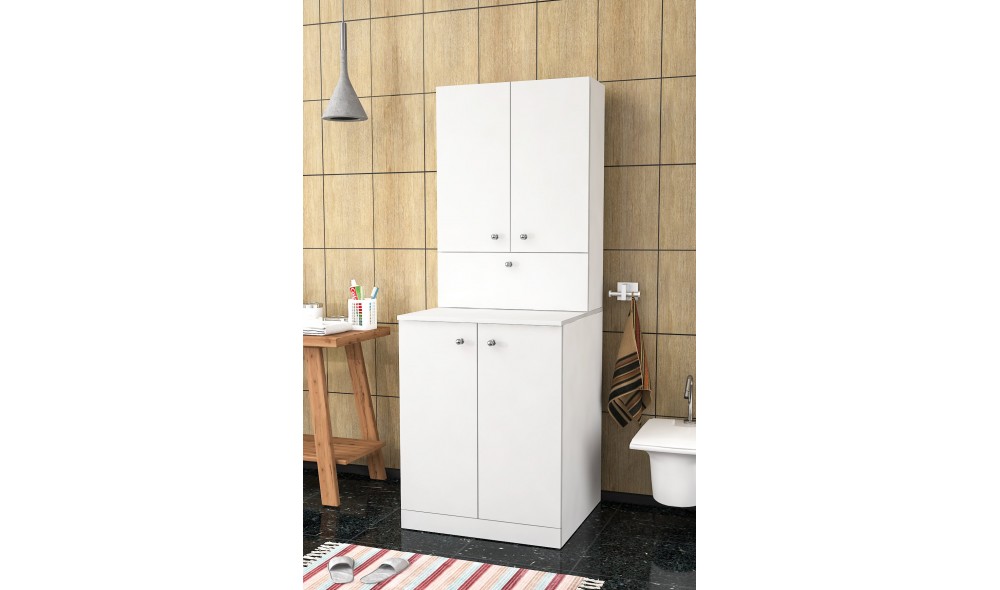 Dulap masina de spalat, Palmira, Alb, 70 x 90 x 67 cm