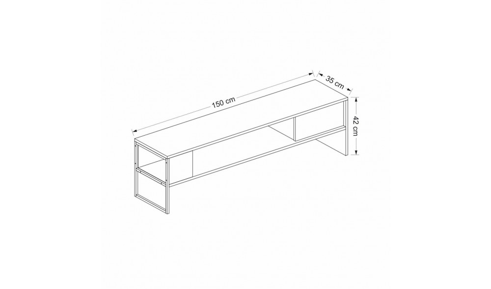 Comoda TV, Concordia, 150 x 42 x 35 cm