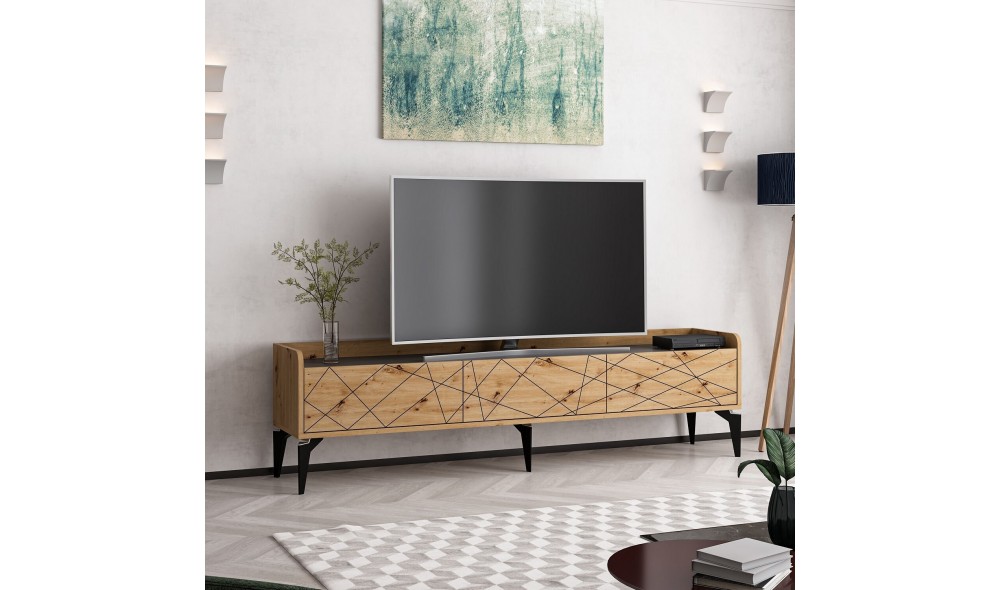 Comoda TV, Raya - 8135, 180 x 49 x 35 cm