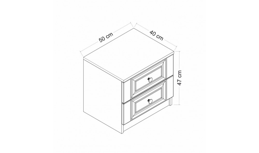 Noptiera, Kale - 4923, 50 x 47 x 40 cm