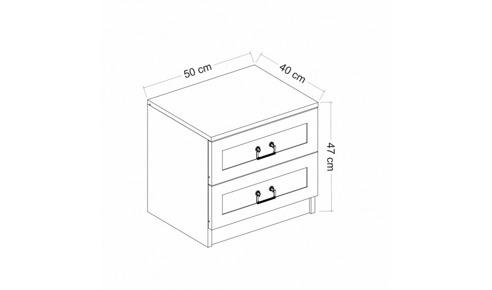 Noptiera, Kale - 4922, 54 x 40 x 47 cm