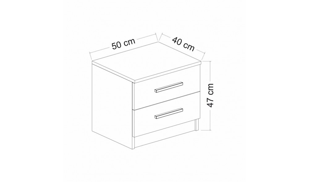Noptiera, Kale - 4921, 50 x 40 x 47 cm