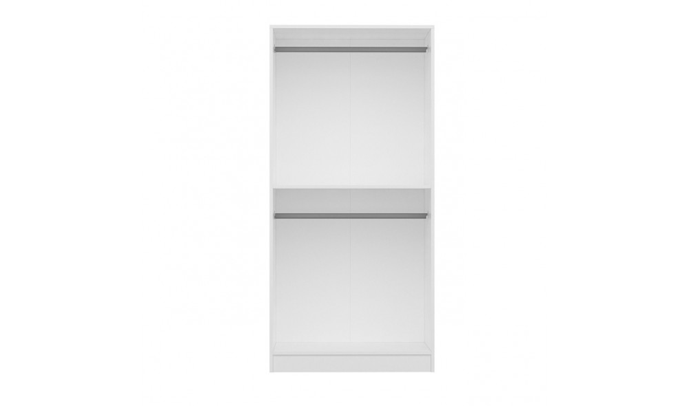 Dulap pentru haine, Kale Mirror Nuc - 190, 90 x 190 x 52 cm