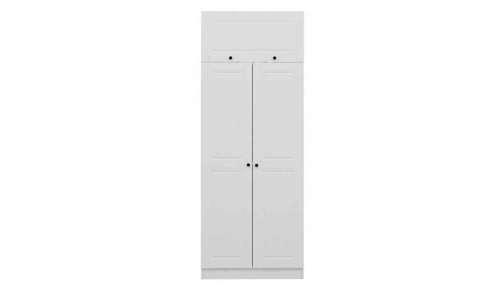 Dulap pentru haine, Kale White - 2235, 90 x 235 x 52 cm