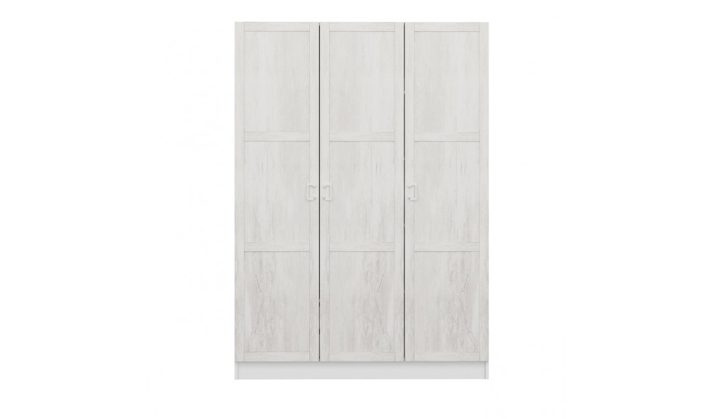 Dulap pentru haine, Kale White - 2253, 135 x 190 x 52 cm