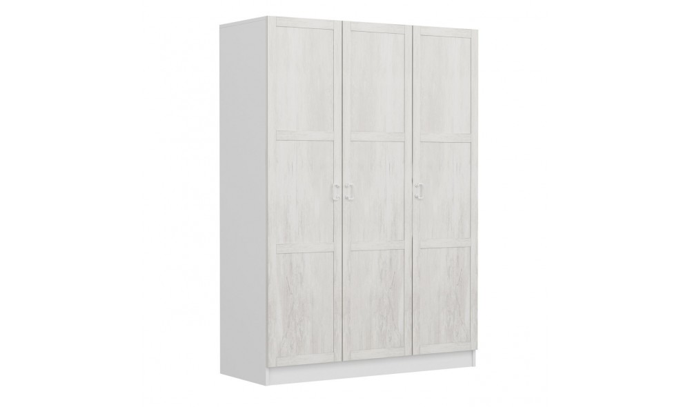 Dulap pentru haine, Kale White - 2253, 135 x 190 x 52 cm