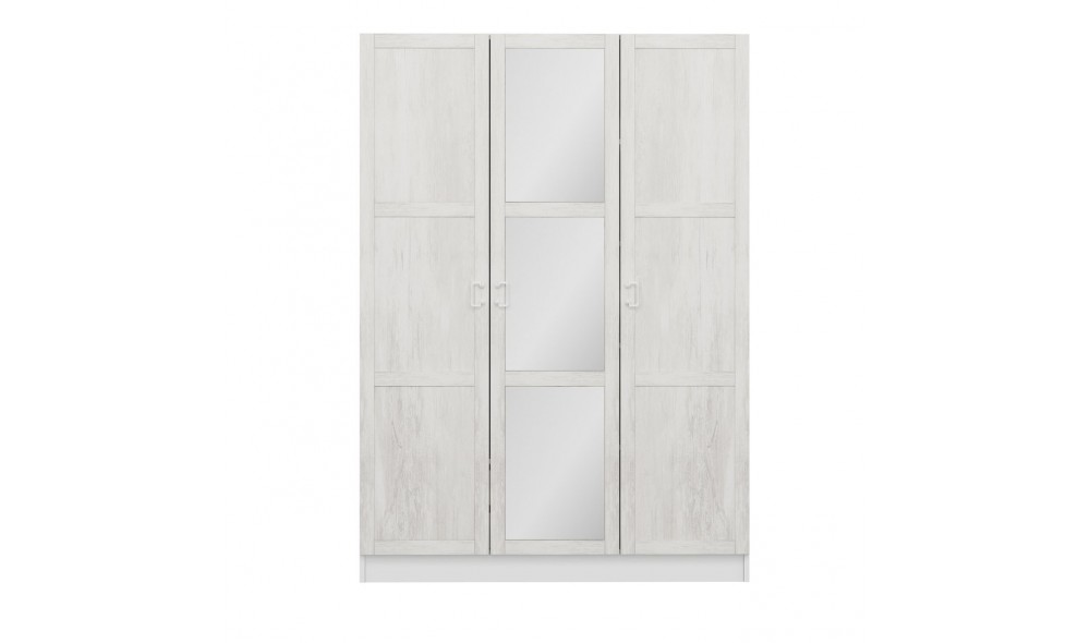 Dulap pentru haine, Kale White - 2255, 135 x 190 x 52 cm