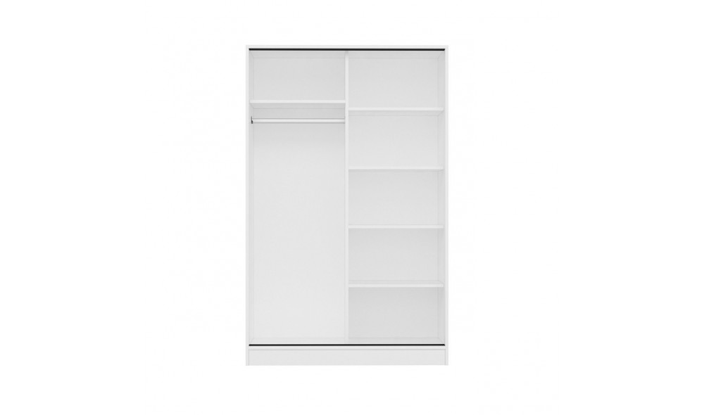 Dulap pentru haine, Kale White - 2307, 120 x 190 x 60 cm