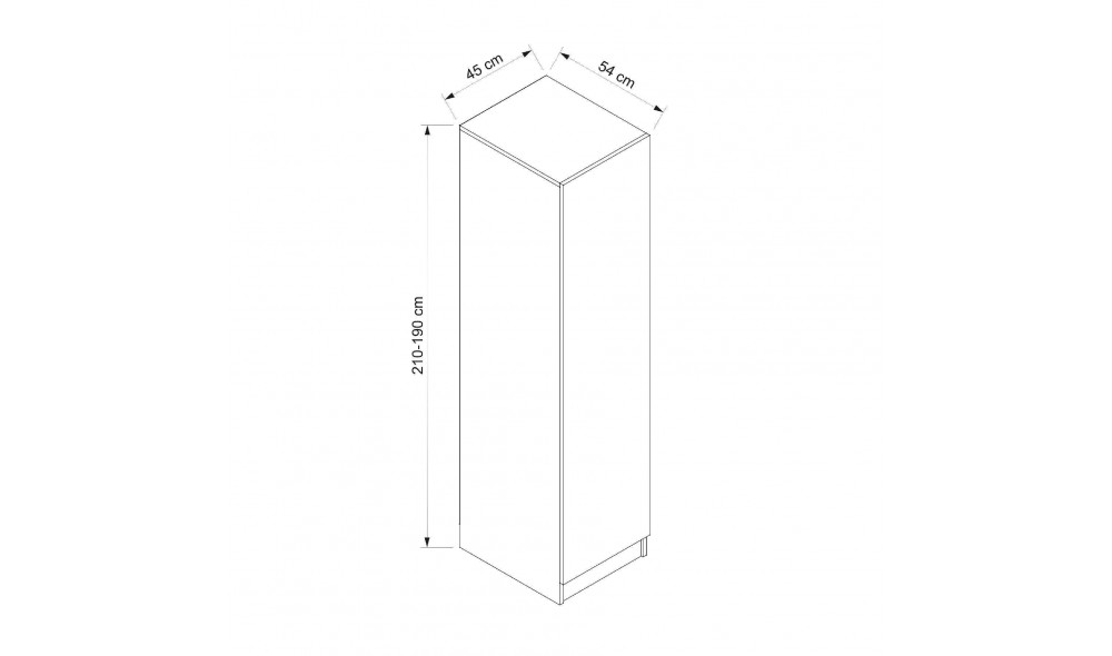 Dulap pentru haine, Minar Kale - 8657, 45 x 190 x 52 cm