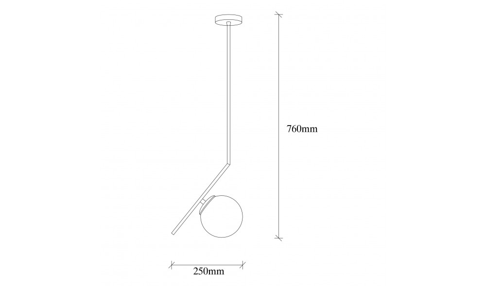 Candelabru Dolunay - 143-AV 25 x 76 x 15 cm