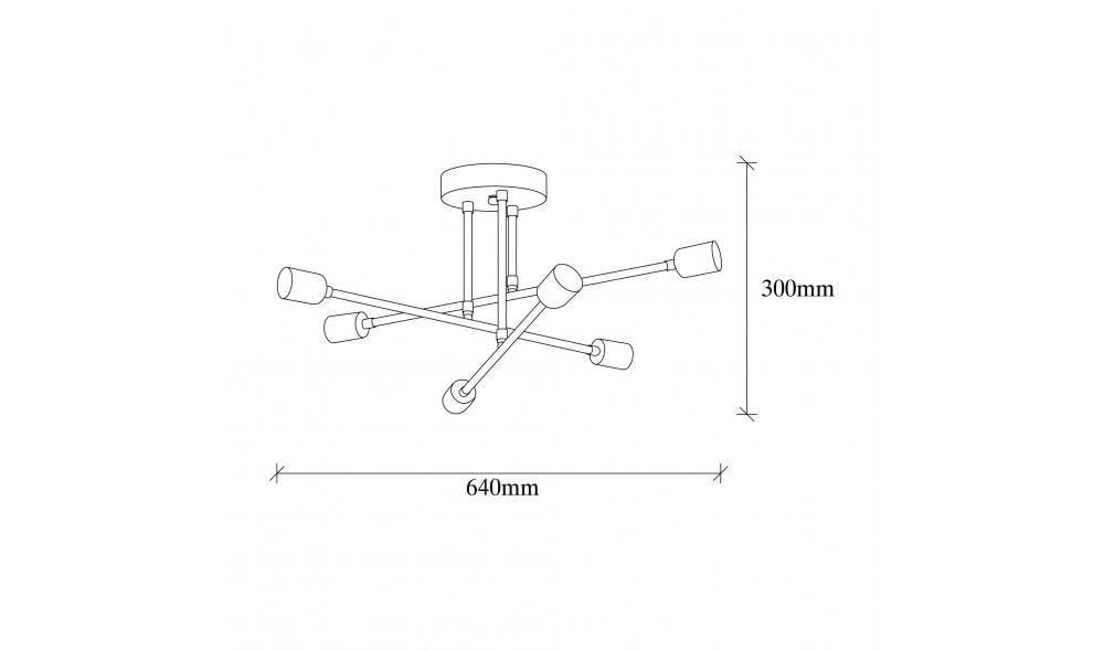 Candelabru Floare - 173-AV 64 x 30 x 64 cm