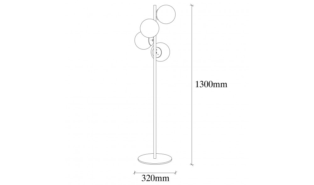 Lampa de podea Faze-NT-115-1 32 x 130 x 32 cm