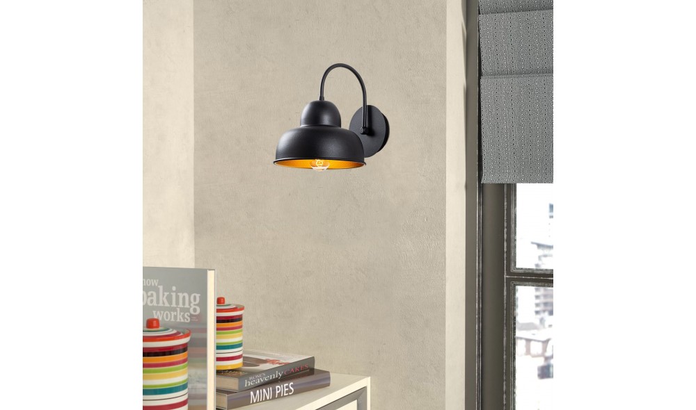 Lampa de perete Berceste - 180NEGRU-A 27 x 24 x 20 cm