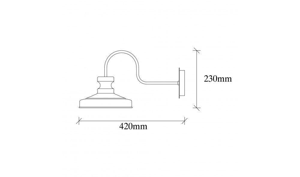 Lampa de perete Berceste - 182VINTAGE-A 42 x 23 x 22 cm