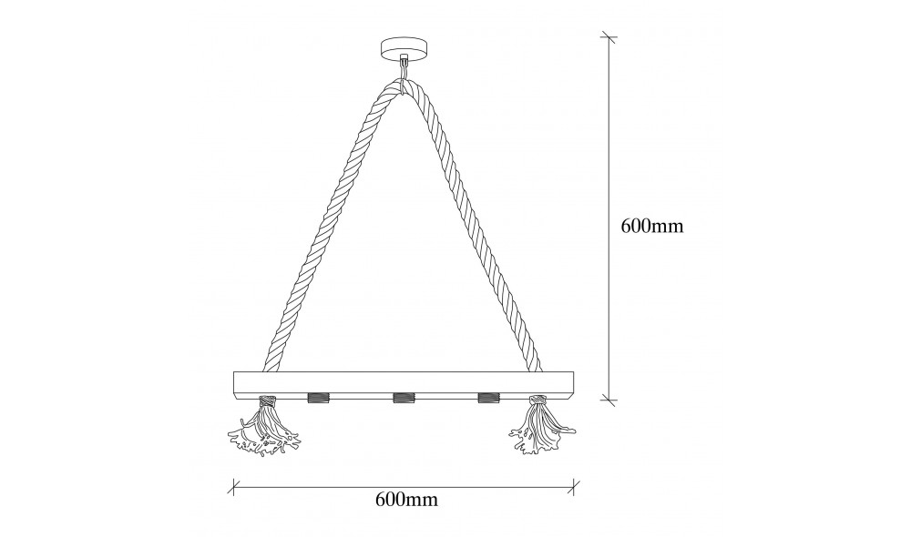 Candelabru Erebos - 105-AV 60 x 60 x 9 cm