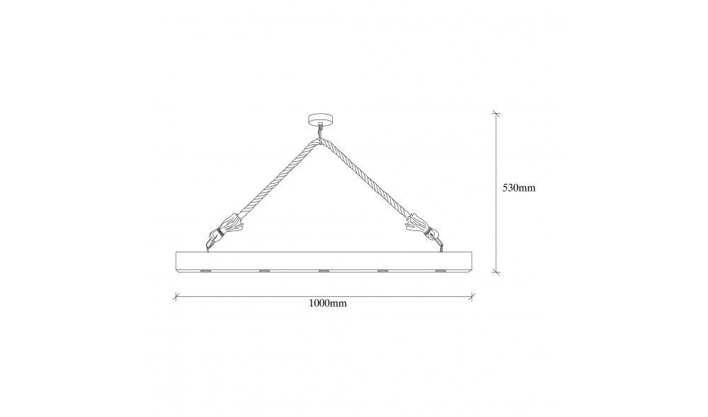 Candelabru Erebos - 106-AV 100 x 53 x 7 cm