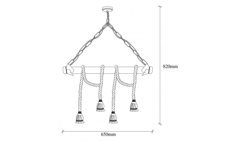 Candelabru Erebos - 112-AV 65 x 82 x 8 cm