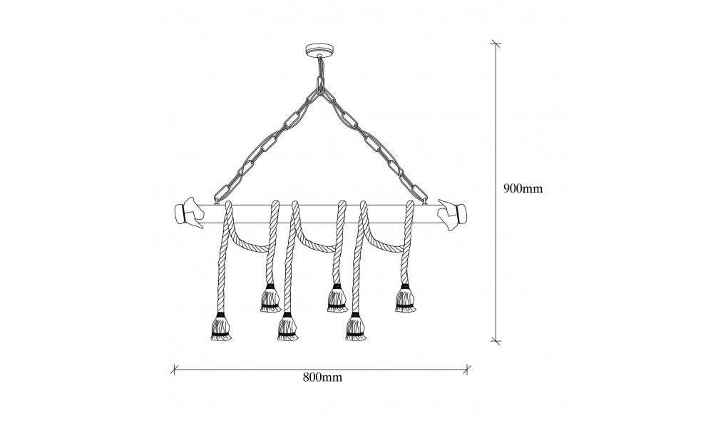 Candelabru Erebos - 113-AV 80 x 90 x 8 cm