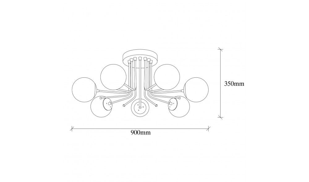 Candelabru Daisy - 146-AV 90 x 35 x 90 cm