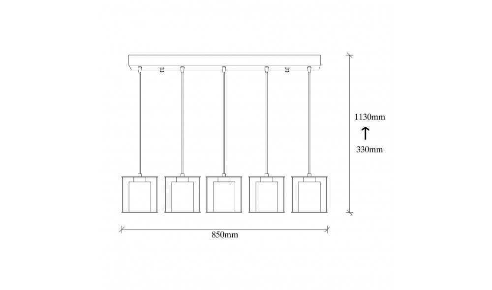 Candelabru Swank - 702-5S1 85 x 113 x 85 cm