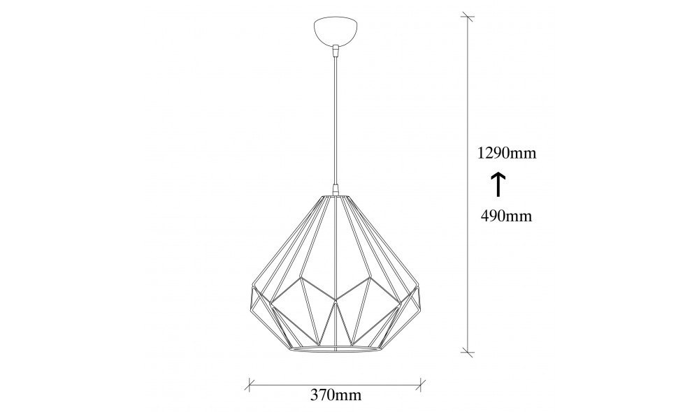 Candelabru Diamant - 703-S 37 x 129 x 37 cm