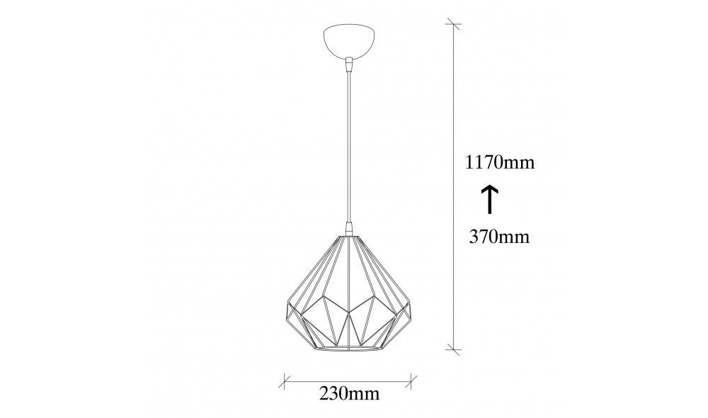 Candelabru Diamant - 704-S 23 x 117 x 23 cm