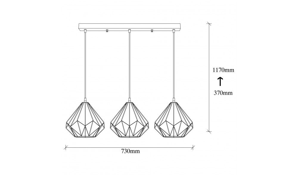 Candelabru Diamant - 704-S1 73 x 117 x 73 cm