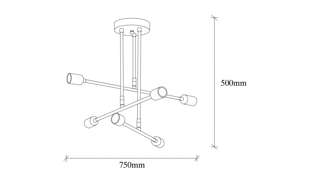 Candelabru Floare - 162 - AV 75 x 50 x 75 cm