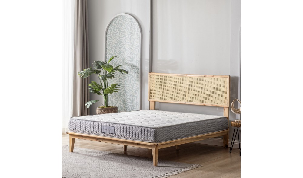 Saltea, Natural - 90x190 cm, Gri deschis