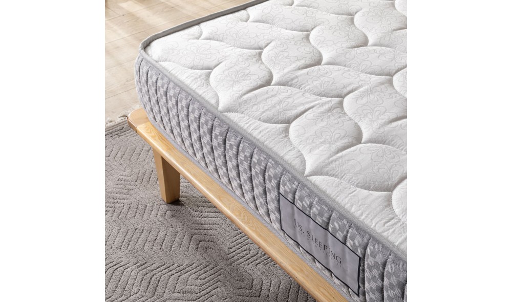 Saltea, Natural - 90x190 cm, Gri deschis