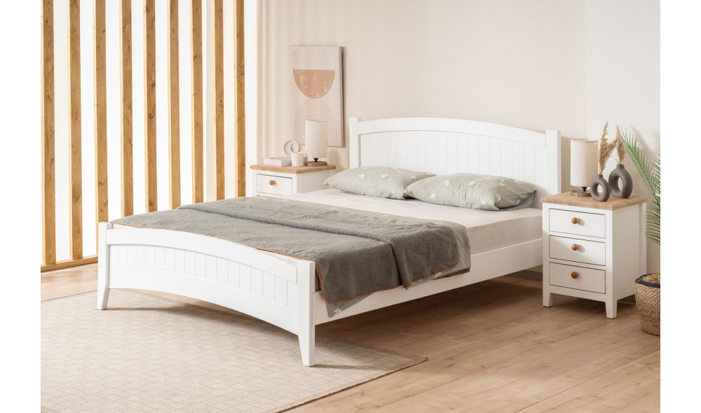 Pat dublu, Karya - 160x200 cm, Alb