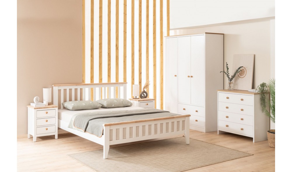 Pat de o persoana, Inci - 90x200 cm, AlbStejar