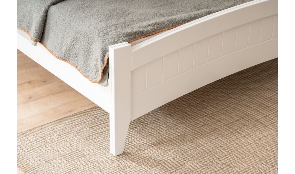 Pat de o persoana, Karya - 90x200 cm, Alb