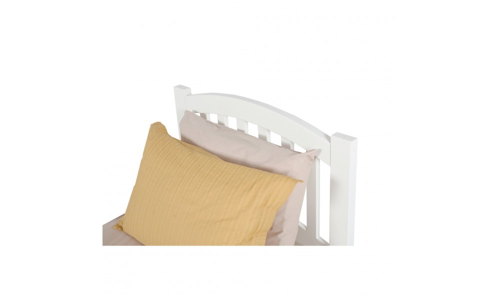 Pat de o persoana, Nil - 90x190 cm, Alb