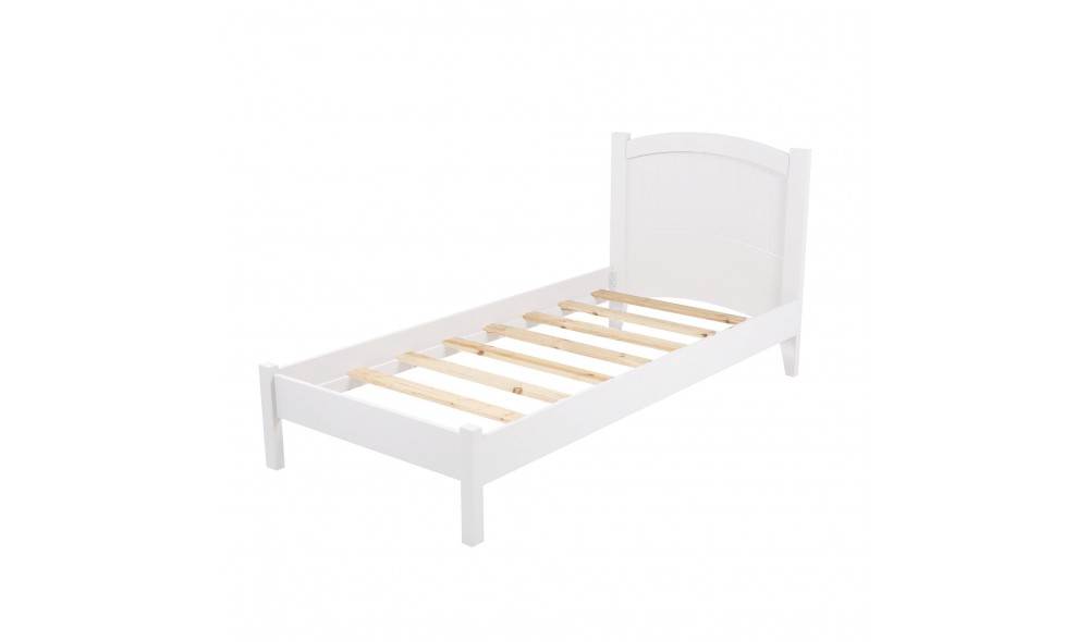 Pat de o persoana, Ruzgar - 90x190 cm, Alb