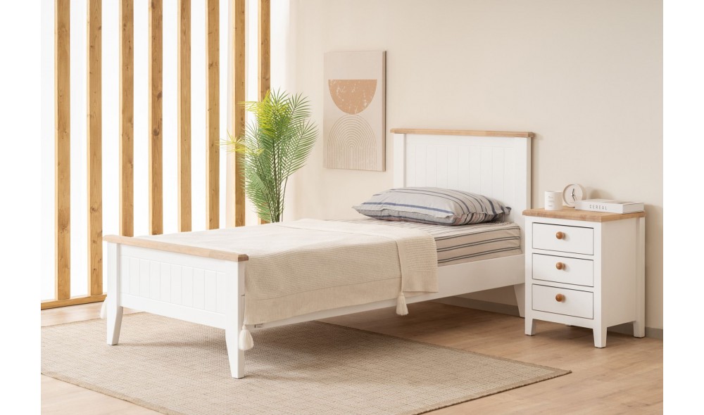 Pat de o persoana, Uren - 90x190 cm, AlbStejar