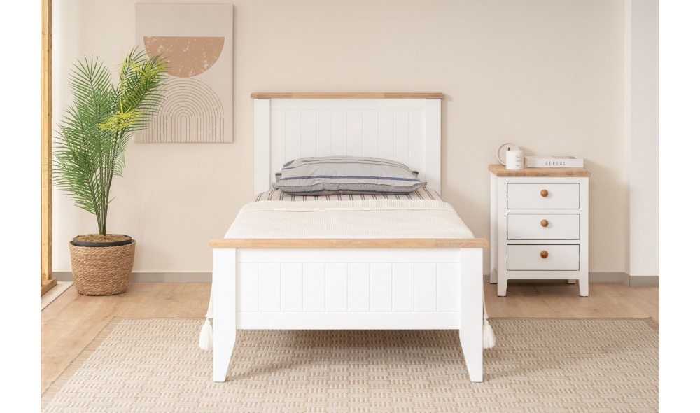 Pat de o persoana, Uren - 90x200 cm, AlbStejar