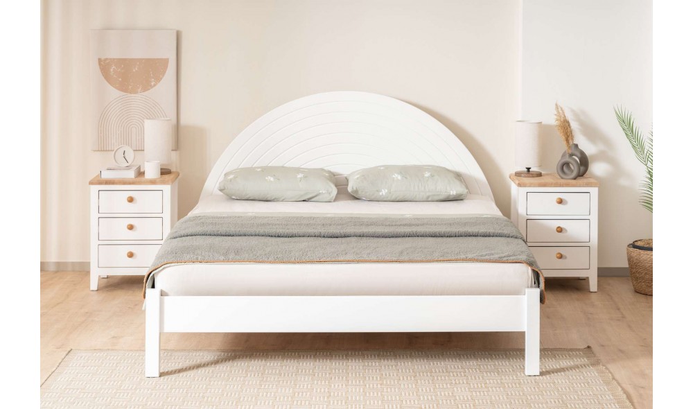 Pat dublu, Turtle - 120x200 cm, Alb