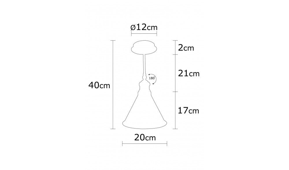 Candelabru Berceste - N-675 20 x 40 x 20 cm