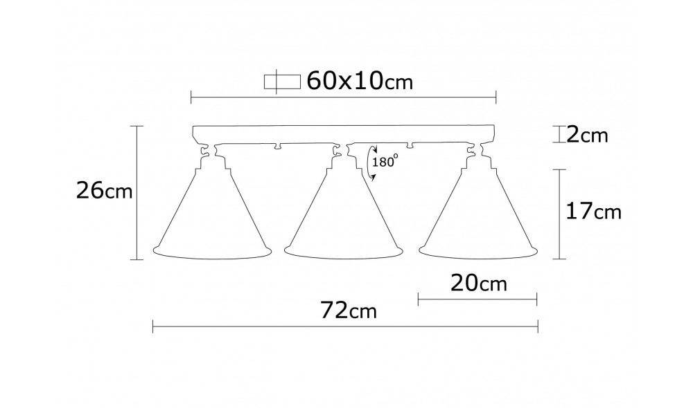 Candelabru Berceste - N-677 72 x 26 x 72 cm