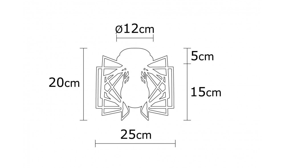 Candelabru Nemrut - N-950 26 x 20 x 26 cm